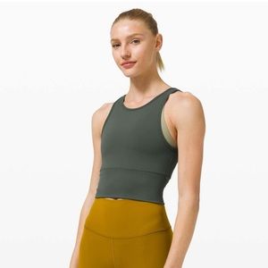 Lululemon Power Pivot Tank Smoked Spruce size 6